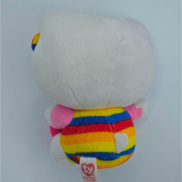 Hello Kitty Cupcake Rainbow Stripes Plush - Picture 4 of 7